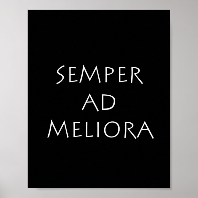 Poster Semper et meliora (Devant)