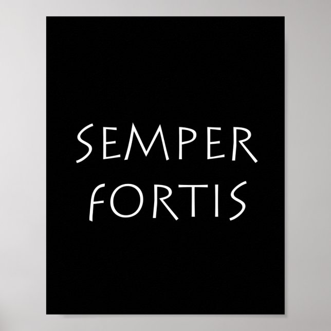 Poster Semper fortis (Devant)