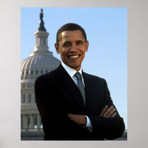 Poster Sénateur américain, 44e président américain Barack