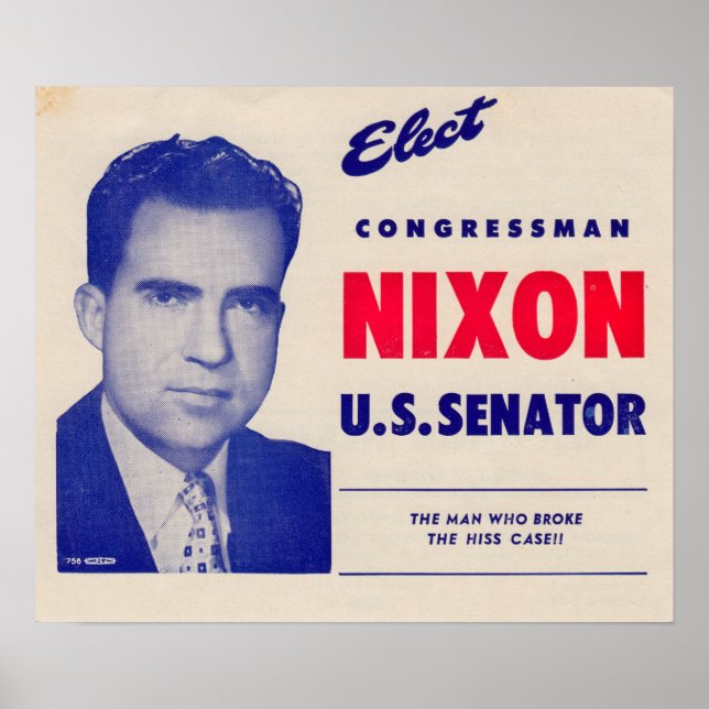 Poster Sénateur Nixon, député vintage (Devant)