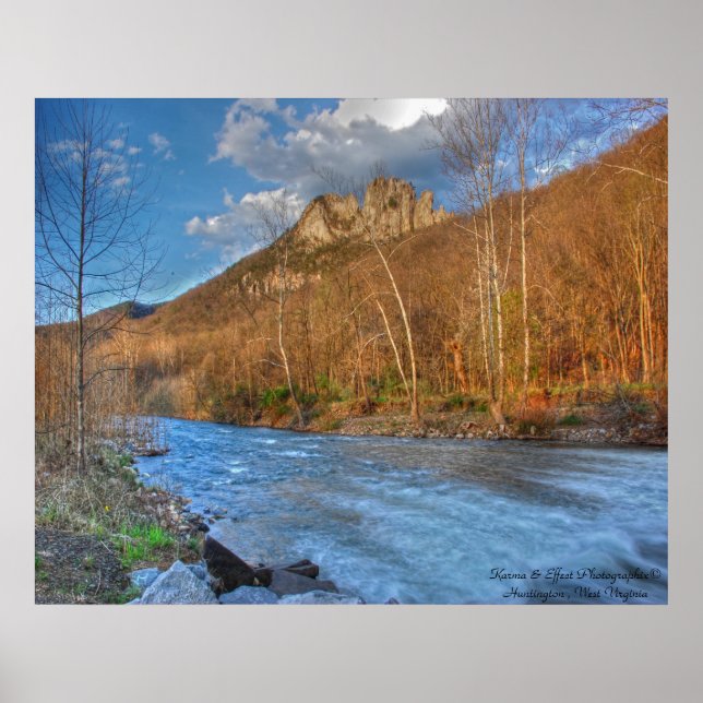 Poster Seneca Rocks HDR (Devant)