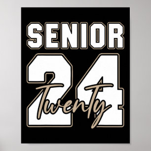 Poster Senior 2024 Class Of 2024 Back To School Graduatio