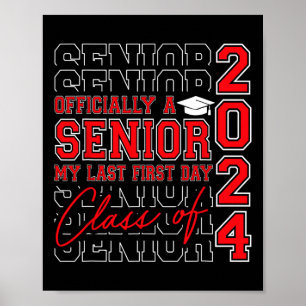 Poster Senior 2024 Class Of 2024 Seniors Graduation 2024