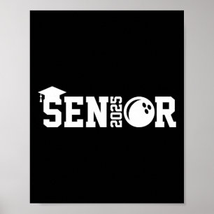 Poster Senior 2025 Bowling Player Cl Of 2025 Graduation S