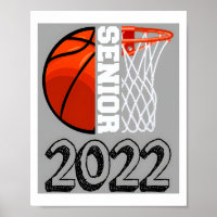Poster Senior Night Basketball Senior 2022