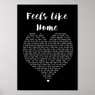 Poster Sens Comme Accueil Coeur Noir Chanson Lyrique Impr