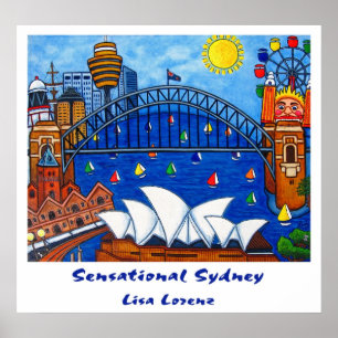 Poster Sensationnel Sydney Painting Print