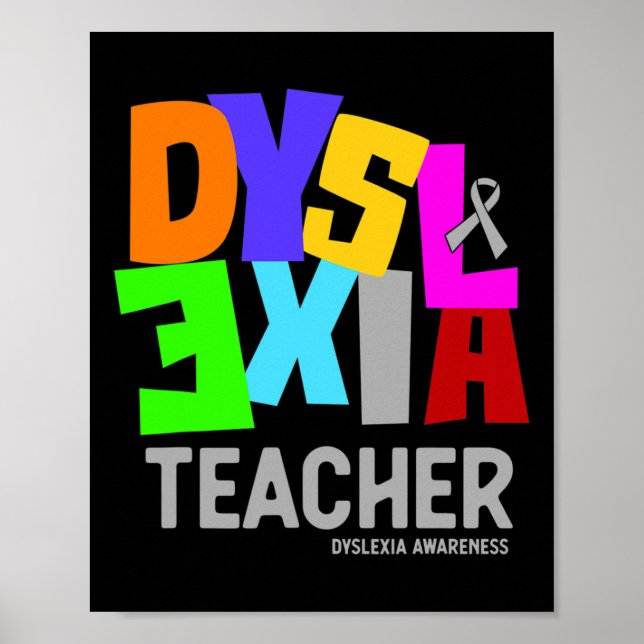 Poster Sensibilisation À La Dyslexie (Devant)