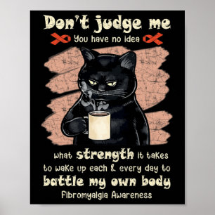 Poster Sensibilisation à la fibromyalgie Ne me jugez pas 