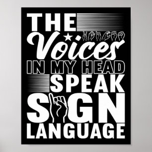 Poster Sensibilisation à la langue des signes américaine