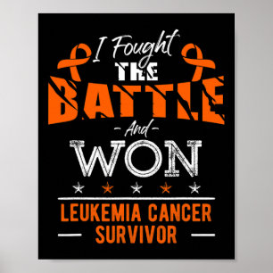 Poster Sensibilisation à la leucémie Cancer Survivor Figh