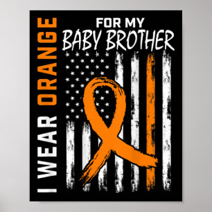 Poster Sensibilisation à la leucémie du ruban Bbaby Broth
