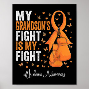 Poster Sensibilisation à la leucémie du ruban orange