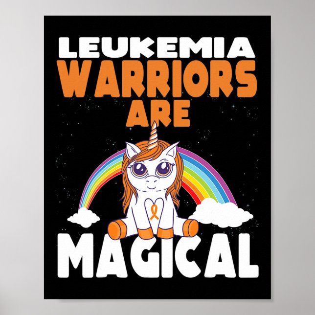 Poster Sensibilisation à la leucémie mignon Magique Unico (Devant)