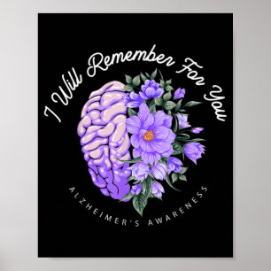 Poster Sensibilisation à la maladie d'Alzheimer Je me sou