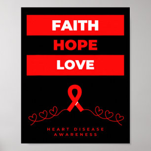 Poster Sensibilisation à la maladie don foi espoir amour