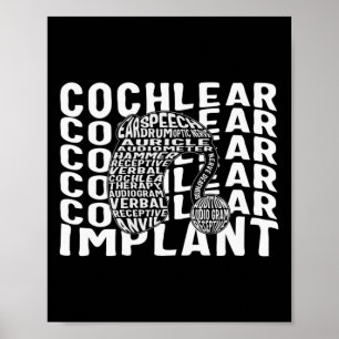 Poster Sensibilisation à la perte auditive Implant cochlé