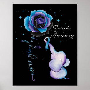 Poster Sensibilisation à la prévention du suicide Fleur d