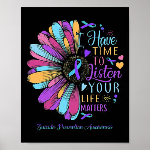Poster Sensibilisation à la prévention du suicide J'ai le