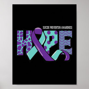 Poster Sensibilisation à la prévention du suicide Message