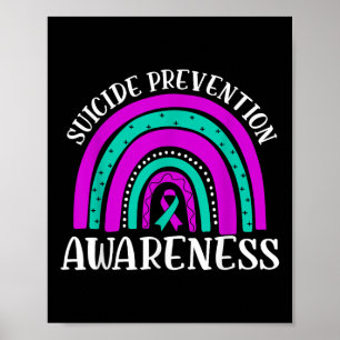 Poster Sensibilisation à la prévention du suicide Purple