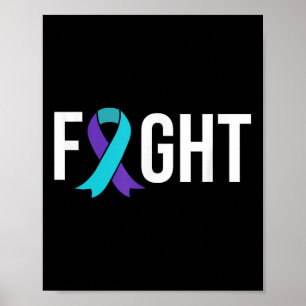 Poster Sensibilisation à la prévention du suicide Ruban T