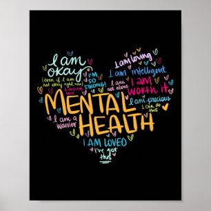 Poster Sensibilisation à la santé mentale Dons Dépression