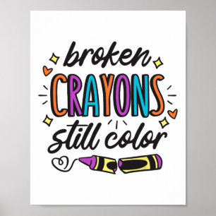 Poster Sensibilisation à la santé mentale Les crayons cas