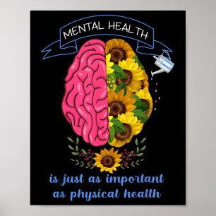 Poster Sensibilisation à la santé mentale Prévention du s