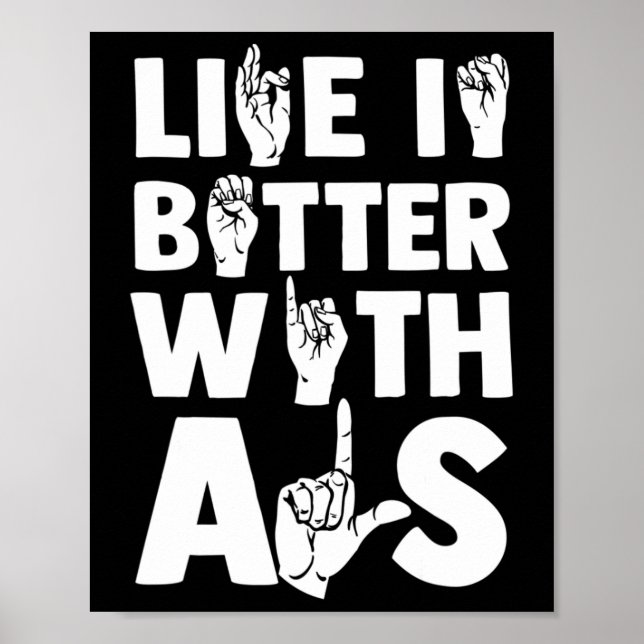 Poster Sensibilisation à la surdité et à la langue des si (Devant)