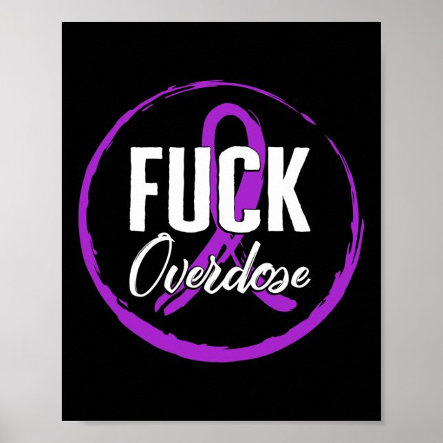 Poster Sensibilisation à la surdose de drogue Août Surdos (Devant)