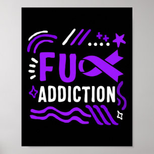 Poster Sensibilisation à la surdose de drogue Ruban drogu