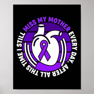 Poster Sensibilisation à la surdose de ruban Miss Ma mère