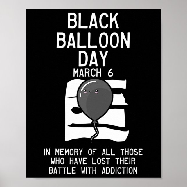 Poster Sensibilisation à la surdose du jour du ballon (Devant)