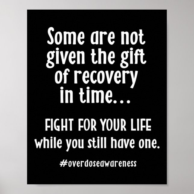 Poster Sensibilisation à la surdose Récupération de la dé (Devant)