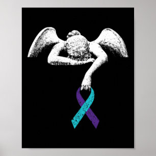 Poster Sensibilisation À L'Ange Et Au Suicide Clo De Prév
