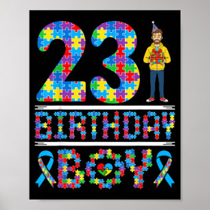 Poster Sensibilisation à l'autisme 23e anniversaire garço