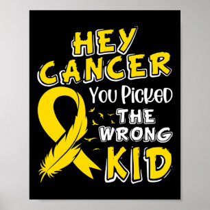Poster Sensibilisation à l'enfance au cancer Survivant Wr