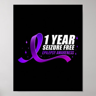Poster Sensibilisation à l'épilepsie 1 an Saisie Ruban gr