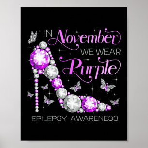 Poster Sensibilisation à l'épilepsie En novembre nous por