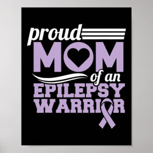 Poster Sensibilisation À L'Épilepsie Fier Maman D'Une Epi