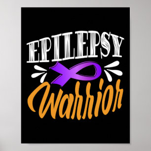 Poster Sensibilisation à l'épilepsie Fights Usa Guerrier