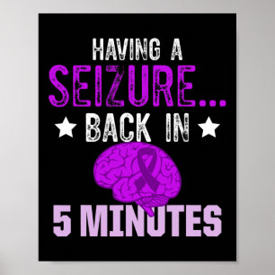 Poster Sensibilisation à l'épilepsie Guerrier épileptique