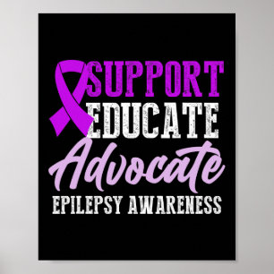 Poster Sensibilisation à l'épilepsie Guerrier épileptique