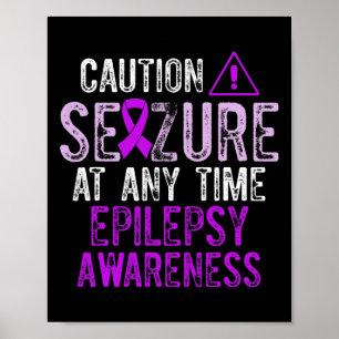 Poster Sensibilisation à l'épilepsie Guerrier épileptique