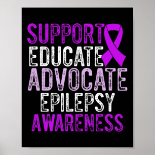 Poster Sensibilisation à l'épilepsie Guerrier épileptique