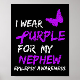 Poster Sensibilisation À L'Épilepsie Je Porte Du Violet P