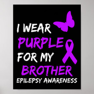Poster Sensibilisation À L'Épilepsie Je Porte Du Violet P