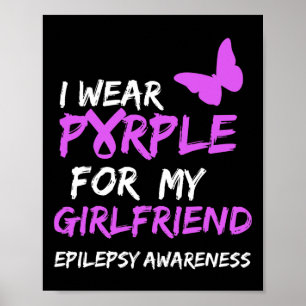 Poster Sensibilisation à l'épilepsie Je porte le violet p