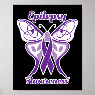 Poster Sensibilisation à l'épilepsie Papillon de jour pou